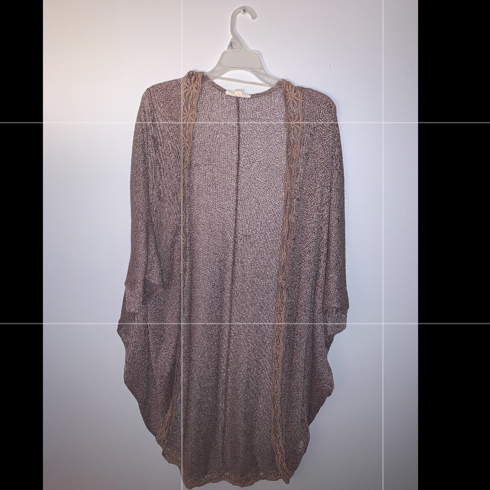 BROWN OVERSIZED CARDIGAN